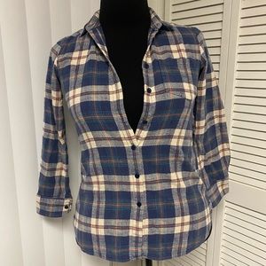 Designer Rivet & Thread For Madewell Mallory Plaid Flannel Shirt Size M
